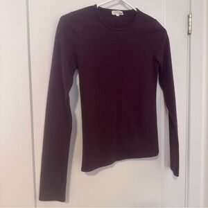 Aritzia Wilfred Free Purple Heathered Fitted Long Sleeve T-shirt Size XS Women’s